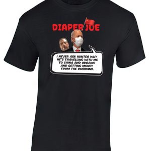 Hunter Biden Russians - T-Shirt by Diaper Joe anti-Joe Biden apparel